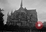 Image of Wartime protection for Cathedral of Notre-Dame  Rheims France, 1944, second 22 stock footage video 65675055077