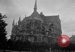 Image of Wartime protection for Cathedral of Notre-Dame  Rheims France, 1944, second 23 stock footage video 65675055077