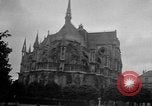 Image of Wartime protection for Cathedral of Notre-Dame  Rheims France, 1944, second 27 stock footage video 65675055077