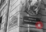 Image of "Avenue Franklin D. Roosevelt" dedicated in Paris Paris France, 1946, second 56 stock footage video 65675055090