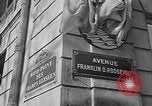 Image of "Avenue Franklin D. Roosevelt" dedicated in Paris Paris France, 1946, second 57 stock footage video 65675055090