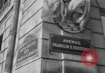 Image of "Avenue Franklin D. Roosevelt" dedicated in Paris Paris France, 1946, second 58 stock footage video 65675055090