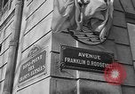 Image of "Avenue Franklin D. Roosevelt" dedicated in Paris Paris France, 1946, second 59 stock footage video 65675055090