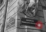 Image of "Avenue Franklin D. Roosevelt" dedicated in Paris Paris France, 1946, second 60 stock footage video 65675055090