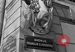 Image of "Avenue Franklin D. Roosevelt" dedicated in Paris Paris France, 1946, second 62 stock footage video 65675055090