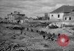 Image of tram line construction Warsaw Poland, 1947, second 37 stock footage video 65675055119