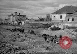Image of tram line construction Warsaw Poland, 1947, second 45 stock footage video 65675055119