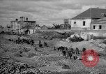 Image of tram line construction Warsaw Poland, 1947, second 48 stock footage video 65675055119