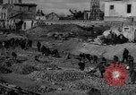 Image of tram line construction Warsaw Poland, 1947, second 51 stock footage video 65675055119