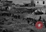 Image of tram line construction Warsaw Poland, 1947, second 52 stock footage video 65675055119