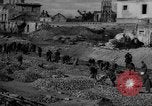 Image of tram line construction Warsaw Poland, 1947, second 54 stock footage video 65675055119