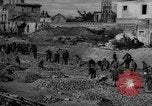 Image of tram line construction Warsaw Poland, 1947, second 58 stock footage video 65675055119