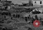 Image of tram line construction Warsaw Poland, 1947, second 59 stock footage video 65675055119