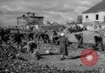 Image of tram line construction Warsaw Poland, 1947, second 62 stock footage video 65675055119