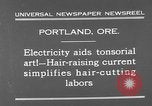 Standbild Haare schneiden Limousine Portland Oregon USA, 1931, aus Sekunde 5 historischem Filmmaterial Videoclip 65675055144