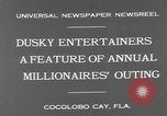 Standbild Wohlhabende amerikanische Männer im exklusiven Club Cocolobo Cay Florida USA, 1931, aus Sekunde 4 historischem Filmmaterial Videoclip 65675055150