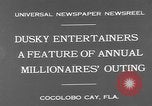 Standbild Wohlhabende amerikanische Männer im exklusiven Club Cocolobo Cay Florida USA, 1931, aus Sekunde 5 historischem Filmmaterial Videoclip 65675055150