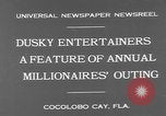 Standbild Wohlhabende amerikanische Männer im exklusiven Club Cocolobo Cay Florida USA, 1931, aus Sekunde 6 historischem Filmmaterial Videoclip 65675055150