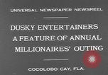 Standbild Wohlhabende amerikanische Männer im exklusiven Club Cocolobo Cay Florida USA, 1931, aus Sekunde 8 historischem Filmmaterial Videoclip 65675055150
