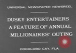 Standbild Wohlhabende amerikanische Männer im exklusiven Club Cocolobo Cay Florida USA, 1931, aus Sekunde 9 historischem Filmmaterial Videoclip 65675055150