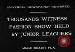 Image of fashion show Miami Beach Florida USA, 1931, second 1 stock footage video 65675055151