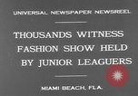 Image of fashion show Miami Beach Florida USA, 1931, second 4 stock footage video 65675055151