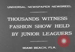 Image of fashion show Miami Beach Florida USA, 1931, second 7 stock footage video 65675055151
