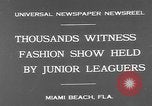 Image of fashion show Miami Beach Florida USA, 1931, second 8 stock footage video 65675055151