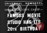 Image of Carl Laemmle Universal City California USA, 1935, second 8 stock footage video 65675055159