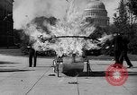 Image of Tri-phibian ornithopter vehicle fire Washington DC USA, 1936, second 28 stock footage video 65675055192