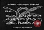 Image of race horse Time Clock Miami Florida USA, 1934, second 1 stock footage video 65675055213