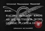 Image of race horse Time Clock Miami Florida USA, 1934, second 7 stock footage video 65675055213