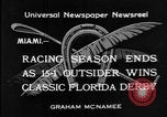 Image of race horse Time Clock Miami Florida USA, 1934, second 10 stock footage video 65675055213