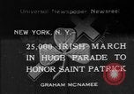 Image of parade New York City USA, 1934, second 1 stock footage video 65675055215