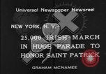 Image of parade New York City USA, 1934, second 4 stock footage video 65675055215