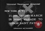Image of parade New York City USA, 1934, second 5 stock footage video 65675055215