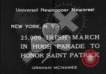 Image of parade New York City USA, 1934, second 7 stock footage video 65675055215