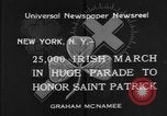 Image of parade New York City USA, 1934, second 9 stock footage video 65675055215