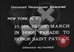 Image of parade New York City USA, 1934, second 10 stock footage video 65675055215