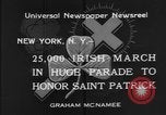 Image of parade New York City USA, 1934, second 11 stock footage video 65675055215