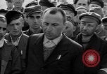 Image of prisoner's interview Dachau Germany, 1945, second 25 stock footage video 65675055231
