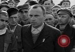 Image of prisoner's interview Dachau Germany, 1945, second 47 stock footage video 65675055231
