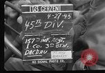 Image of American troops at outskirts of Dachau Concentration Camp Dachau Germany, 1945, second 3 stock footage video 65675055237