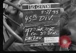 Image of American troops at outskirts of Dachau Concentration Camp Dachau Germany, 1945, second 5 stock footage video 65675055237
