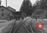 Image of American troops at outskirts of Dachau Concentration Camp Dachau Germany, 1945, second 8 stock footage video 65675055237