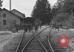 Image of American troops at outskirts of Dachau Concentration Camp Dachau Germany, 1945, second 9 stock footage video 65675055237
