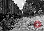 Image of American troops at outskirts of Dachau Concentration Camp Dachau Germany, 1945, second 10 stock footage video 65675055237