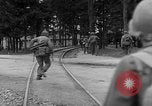Image of American troops at outskirts of Dachau Concentration Camp Dachau Germany, 1945, second 16 stock footage video 65675055237