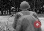 Image of American troops at outskirts of Dachau Concentration Camp Dachau Germany, 1945, second 17 stock footage video 65675055237