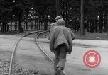 Image of American troops at outskirts of Dachau Concentration Camp Dachau Germany, 1945, second 21 stock footage video 65675055237